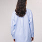 Camicia oversize a righe con bottoni