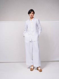 Camicia in lino a maniche lunghe
