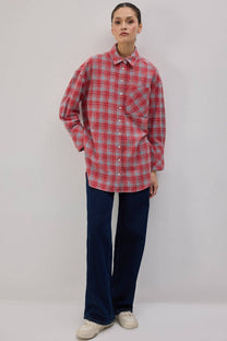 Camicia oversize a quadri stile lumberjack