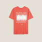 T-shirt uomo Travellers in cotone con stampa