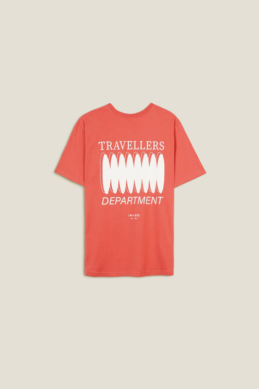T-shirt uomo Travellers in cotone con stampa