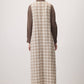 Abito lungo in tweed senza maniche