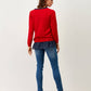 Maglia con fiocco e balza a pois