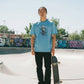 T-shirt Streetwear "No Rules" in Blu Cielo