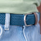Cintura intrecciata elastica blu