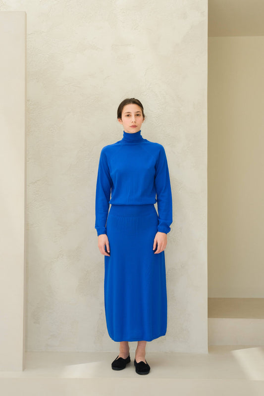 Abito in lana merino extrafine in maglia 3D senza cuciture
