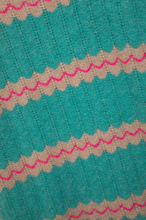 Maglione a righe in maglia con girocollo