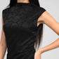 Abito midi Elinor nero in pizzo