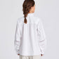 Camicia Hanne in popeline di cotone bianco