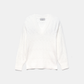 Maglione a maglia strutturata con scollo a V