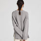 Maglione Vigga in lana d’agnello grigio melange