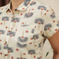 Camicia Bea a maniche corte con stampa Aloha Floral