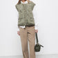 Gilet in maglia con bottoni a contrasto