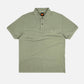 Polo in cotone organico tinto in pigmento Verde Reseda