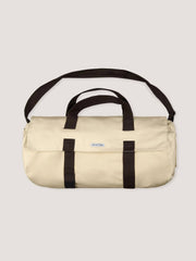 Borsa sportiva a tracolla bicolor beige e marrone