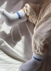 Calzini mini blu in cotone biologico