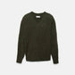 Maglione in maglia strutturata con scollo a V