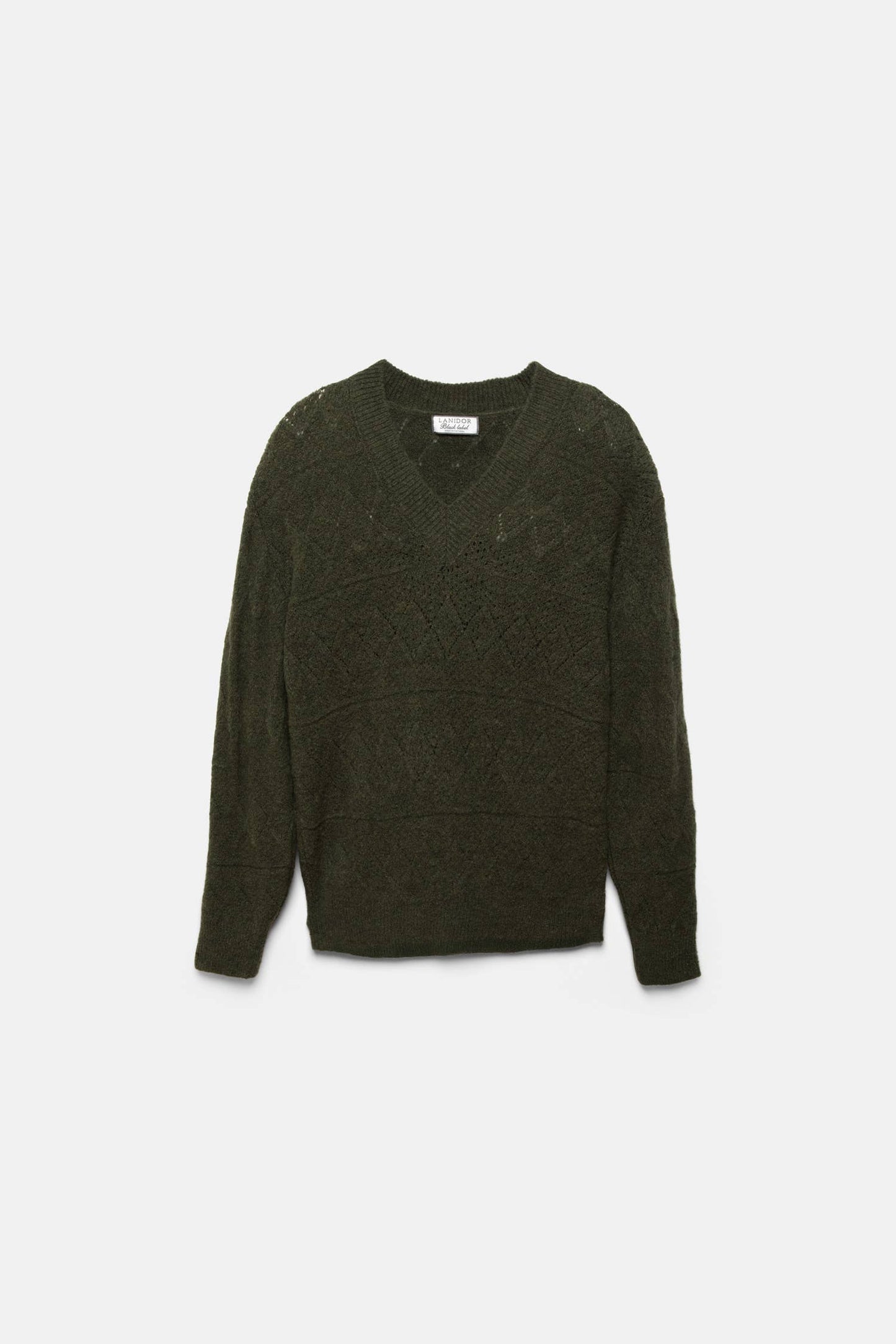 Maglione in maglia strutturata con scollo a V