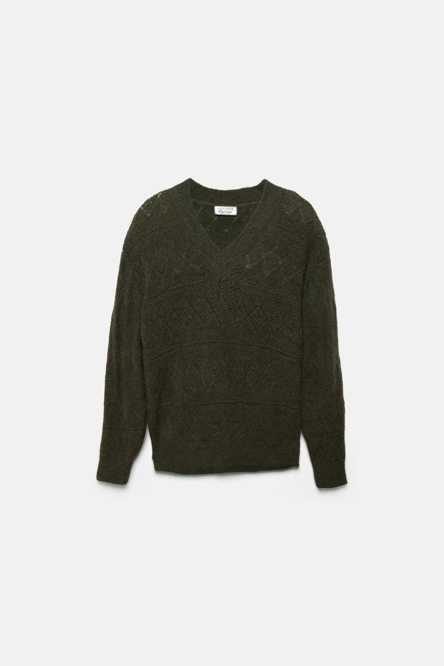 Maglione in maglia strutturata con scollo a V