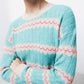 Maglione a righe in maglia con girocollo