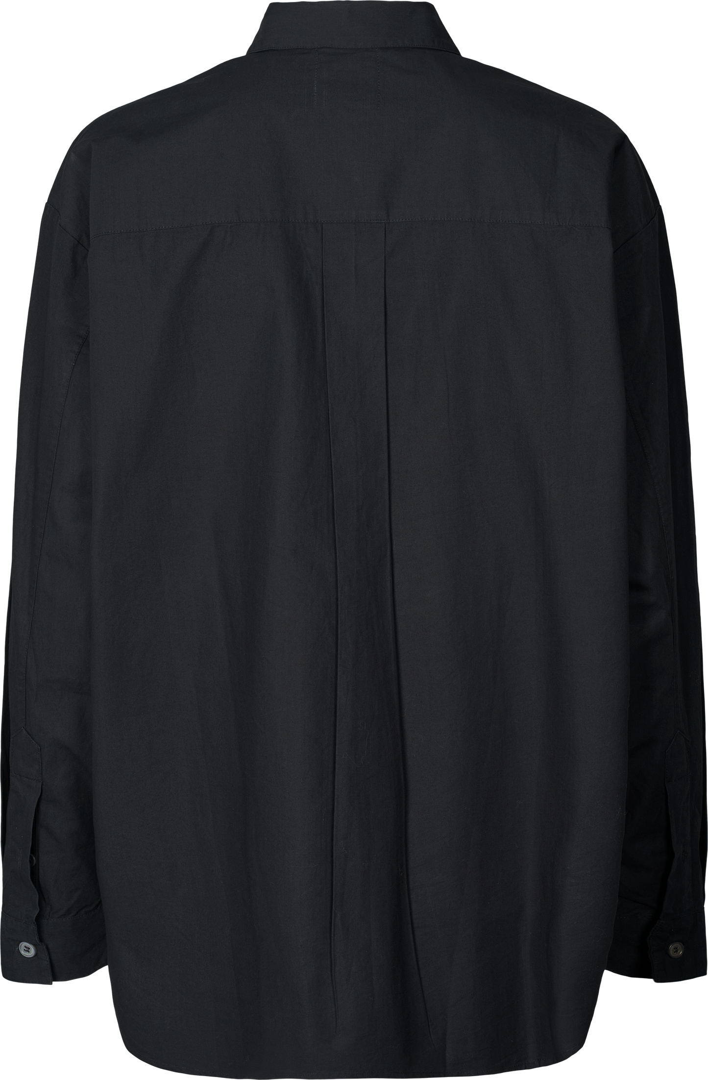 Camicia Astrid in popeline di cotone biologico nera
