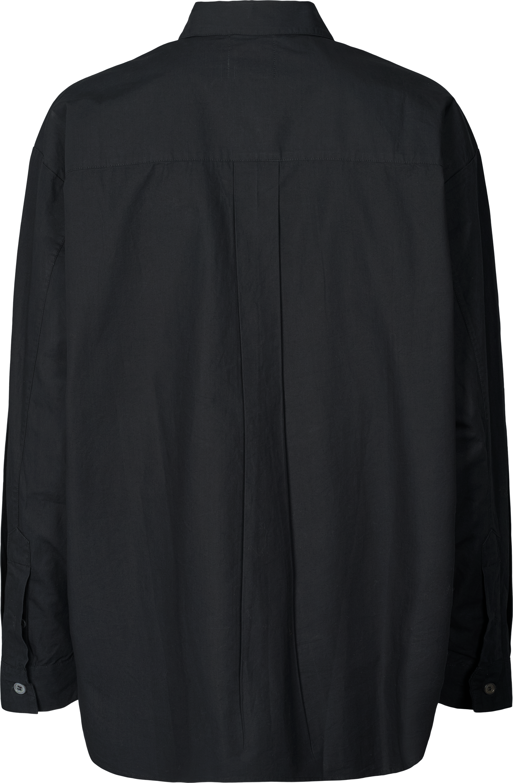 Camicia Astrid in popeline di cotone biologico nera