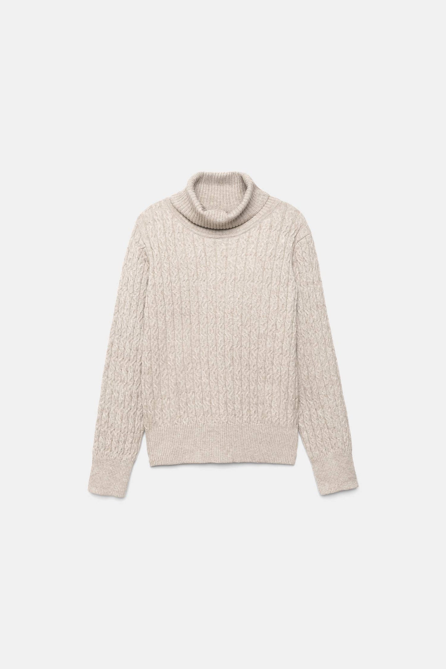 Maglione dolcevita in maglia strutturata