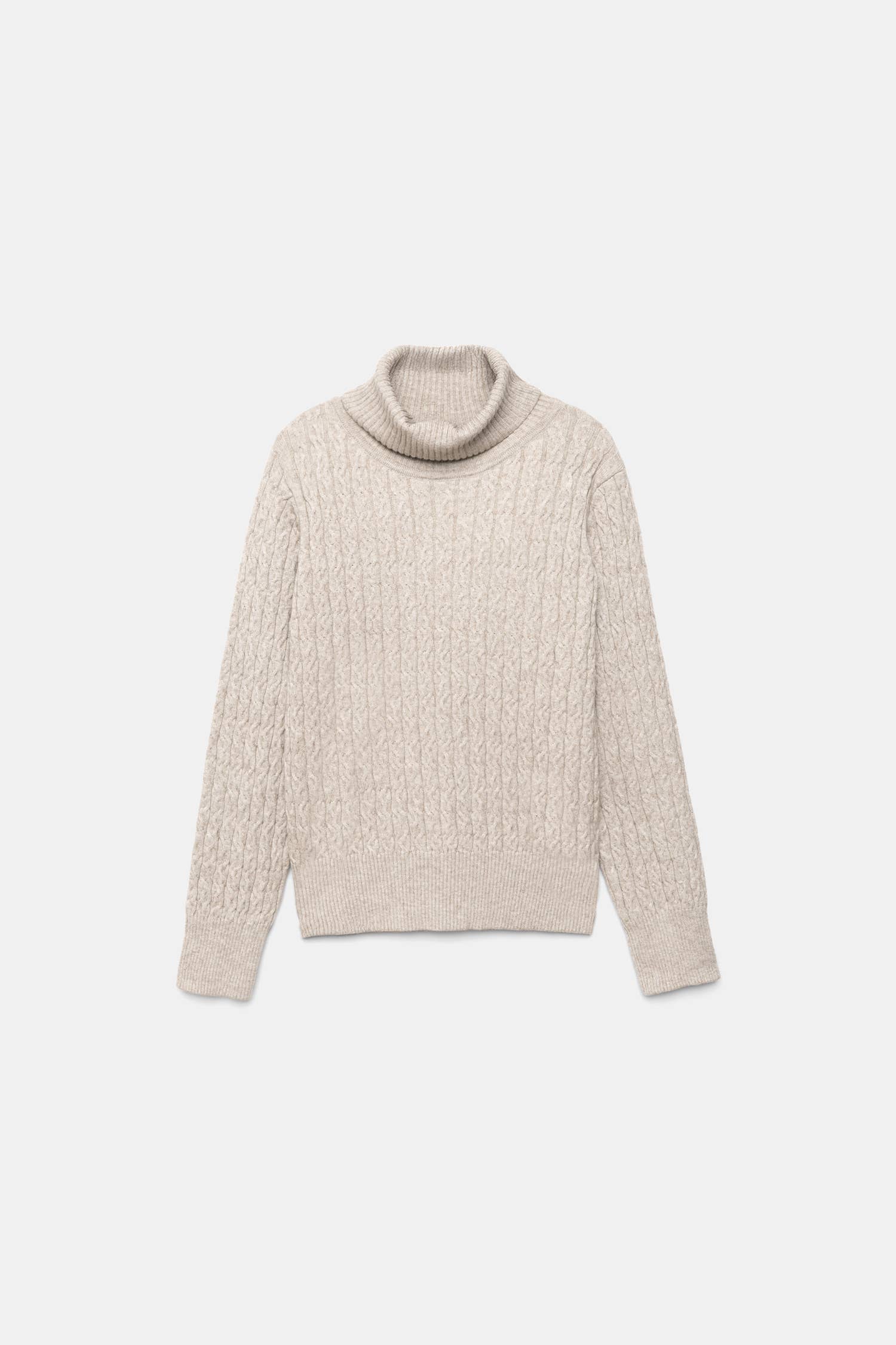 Maglione dolcevita in maglia strutturata