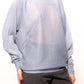 Maxi pullover glitterato con scollo a barca in maglia 3D