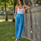 Pantaloni a righe a vita alta