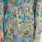 Abito midi multicolor a stampa floreale con bottoni