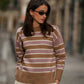Maglione a righe morbido