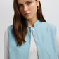 Set gilet e gonna in popeline a righe