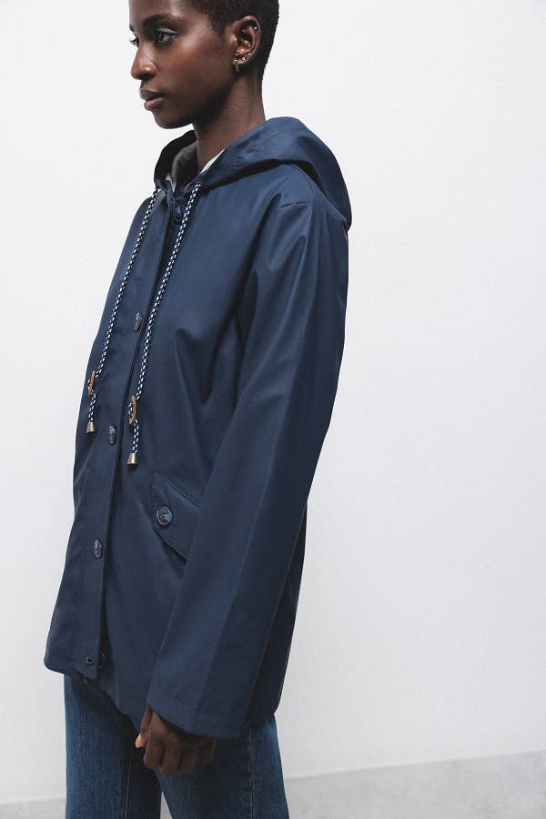 Parka con cappuccio e coulisse regolabile
