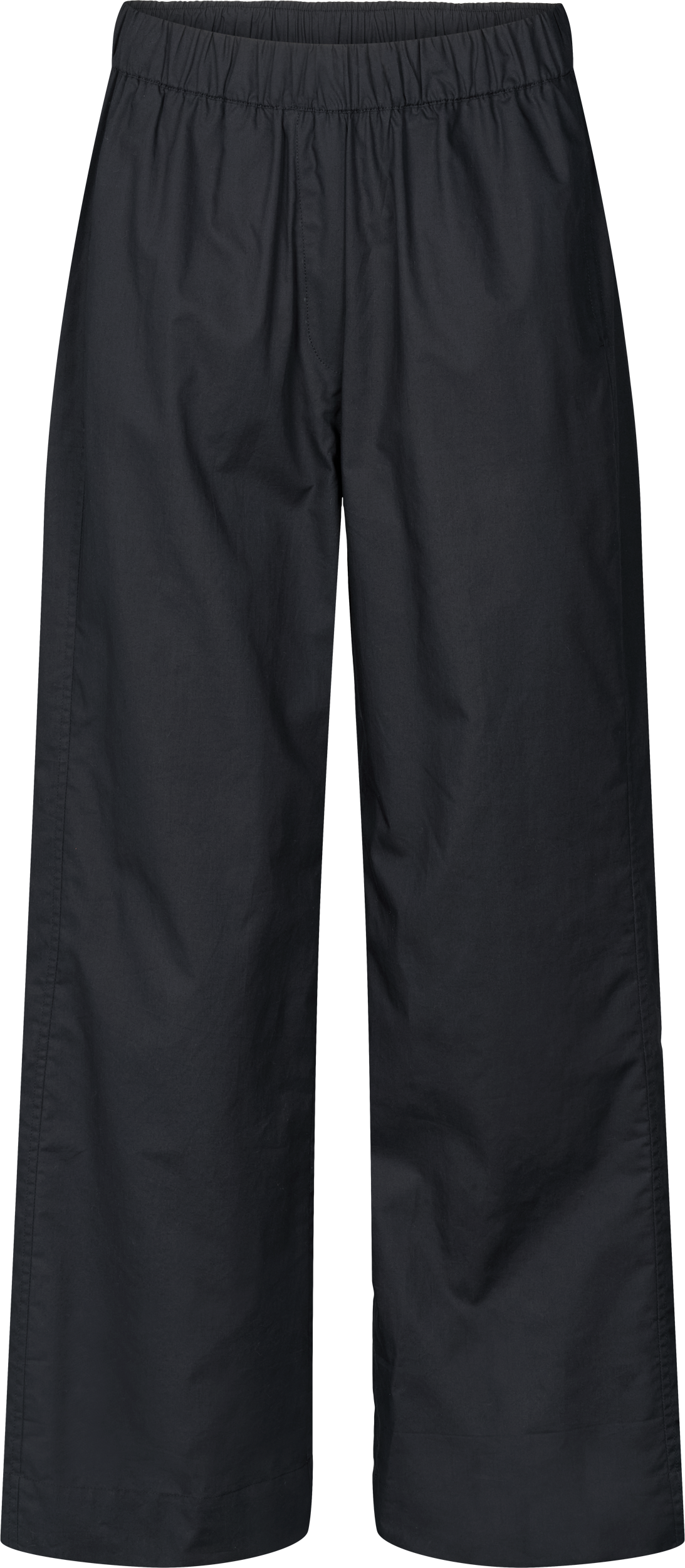 Pantaloni Thilde in popeline di cotone biologico neri
