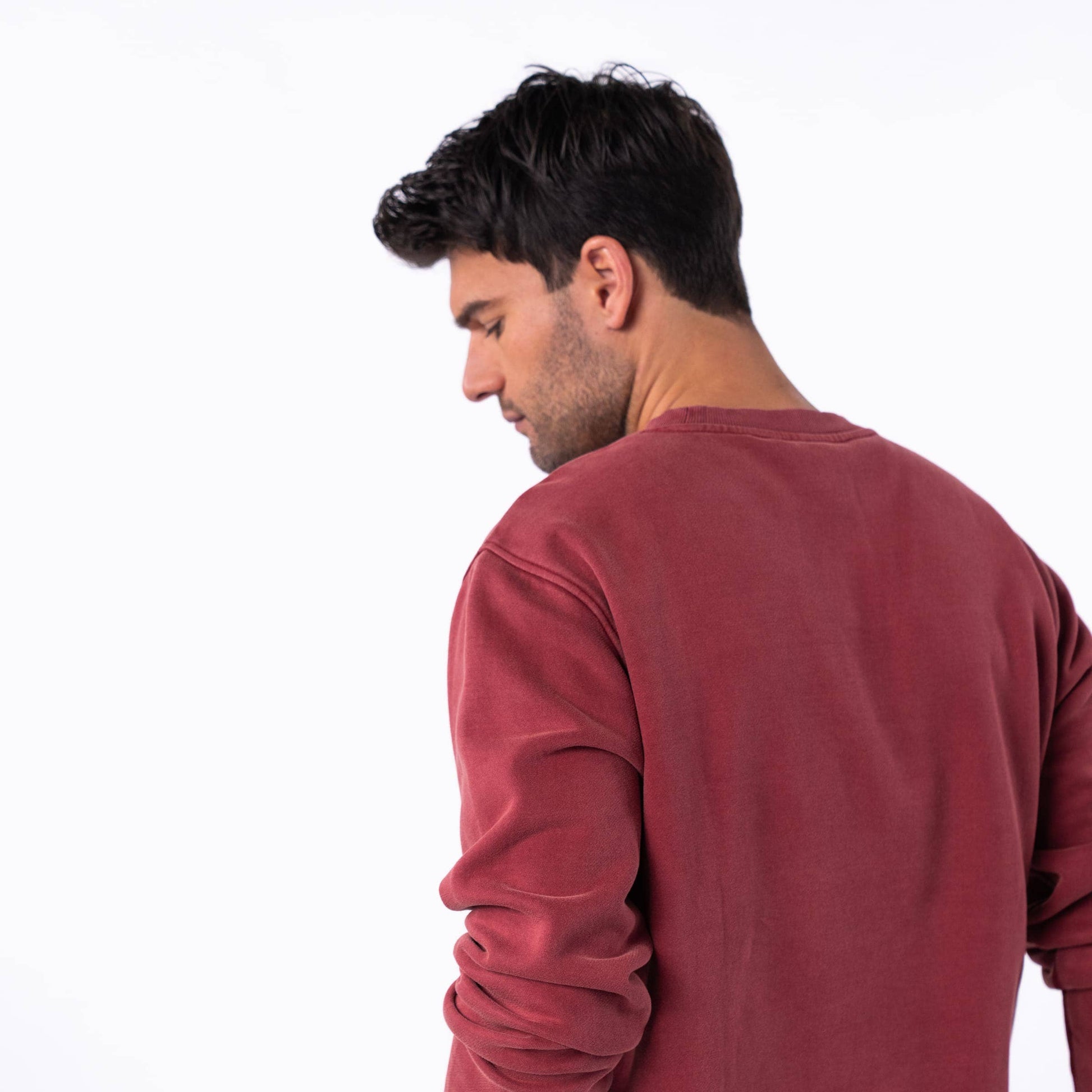 Felpa in cotone biologico bordeaux Winter Edition