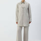 Giacca lunga con cappuccio e zip