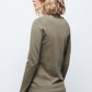Maglione in maglia rasata con scollo a V
