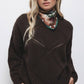 Maglione strutturato in maglia con girocollo