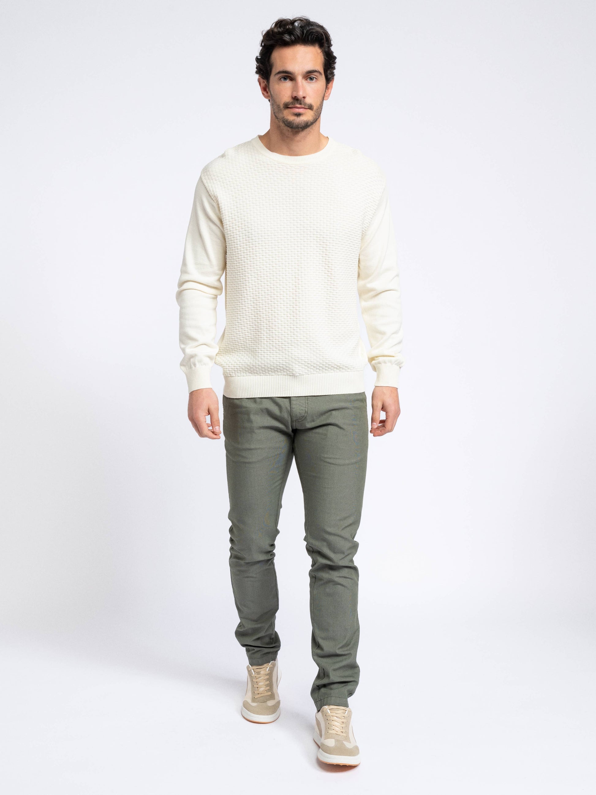 Maglione in maglia girocollo da uomo