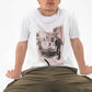 T-shirt unisex bianca con foto vintage