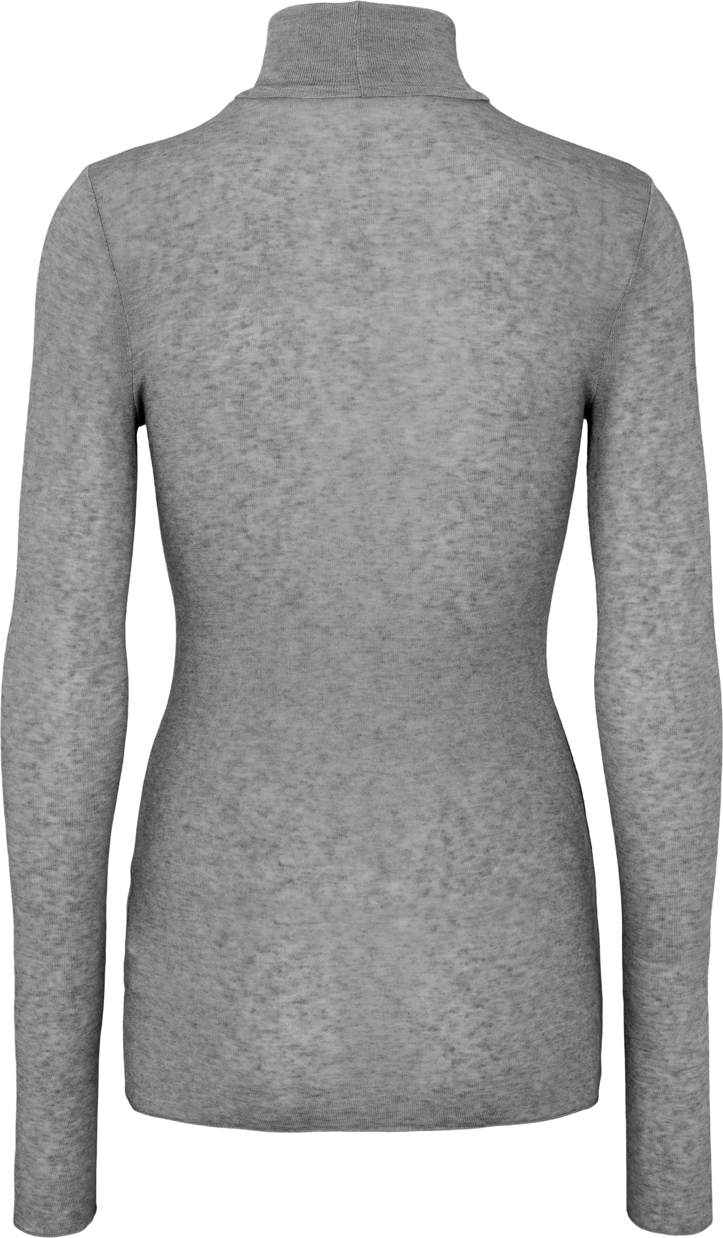 Maglia dolcevita Anna in lana grigio chiaro mélange