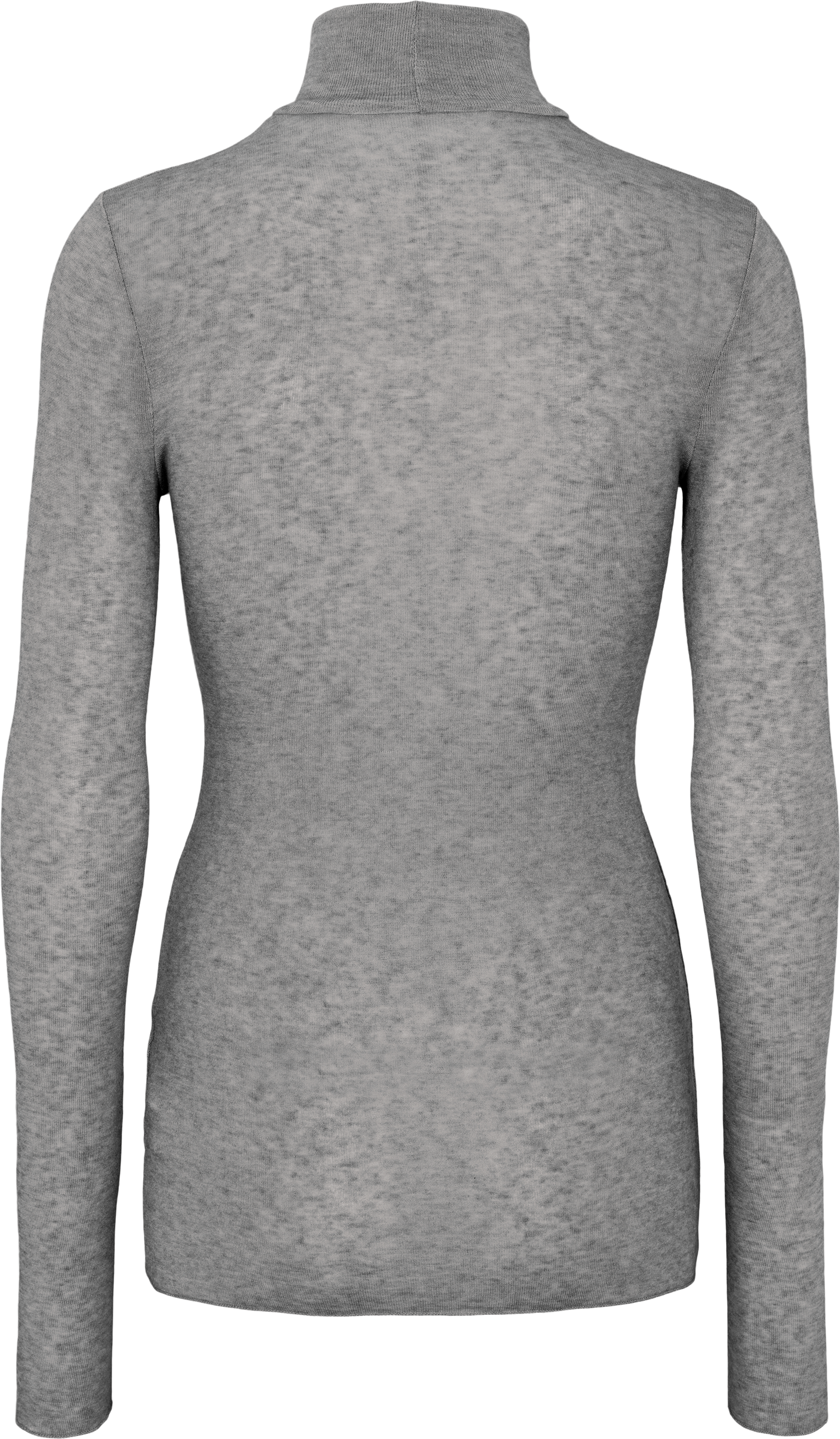 Maglia dolcevita Anna in lana grigio chiaro mélange