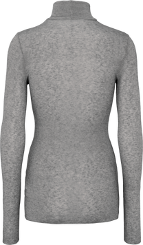 Maglia dolcevita Anna in lana grigio chiaro mélange