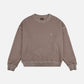 Felpa Oversize Pesante Donna Pigmentata Brindle