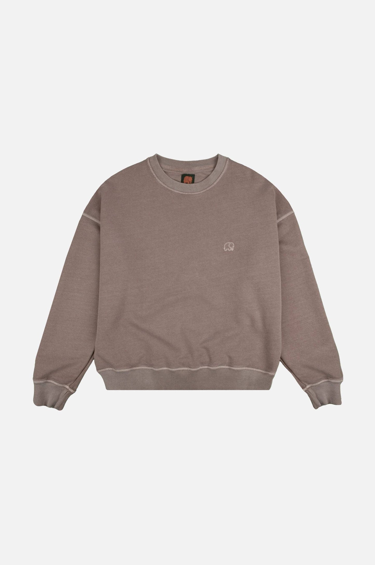 Felpa Oversize Pesante Donna Pigmentata Brindle