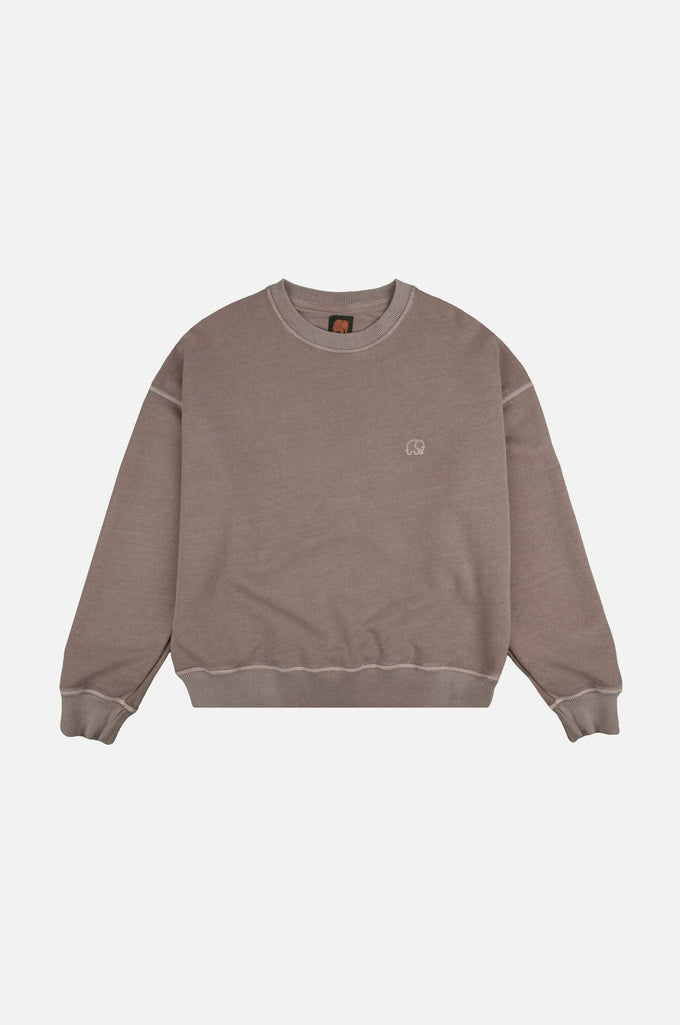 Felpa Oversize Pesante Donna Pigmentata Brindle