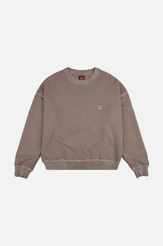 Felpa Oversize Pesante Donna Pigmentata Brindle