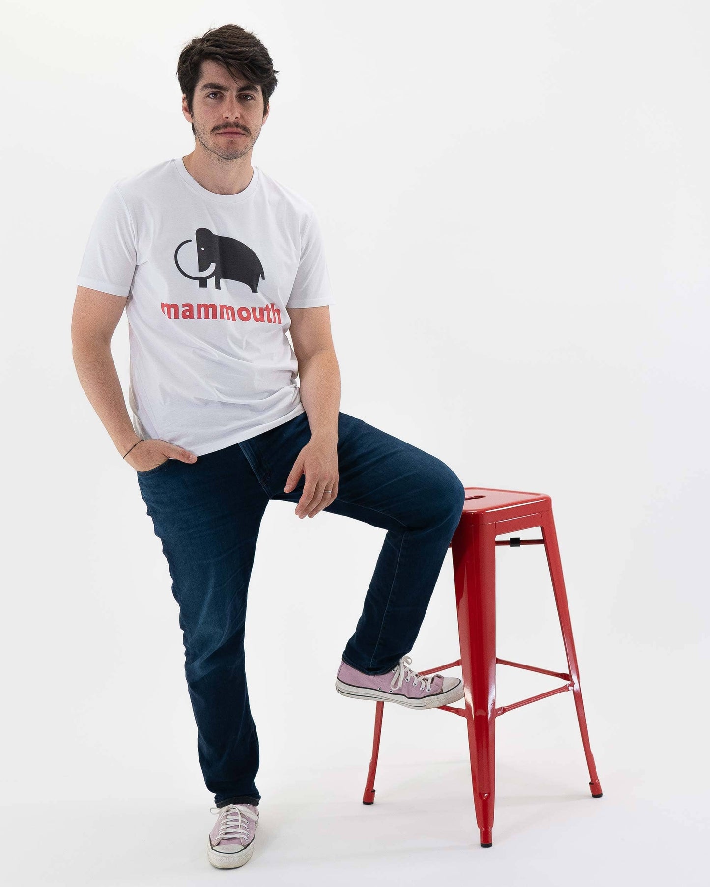 T-shirt Mammouth con logo vintage