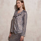 Blusa animalier in poliestere